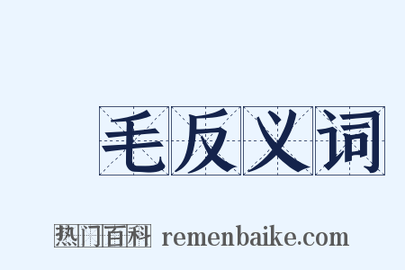 風毛反义词是什么意思的图片